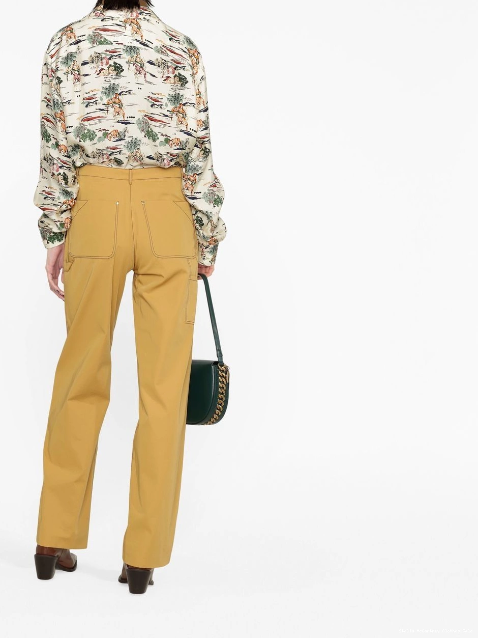 Affordable buckle-detail Women McCartney trousers straight Stella 0705